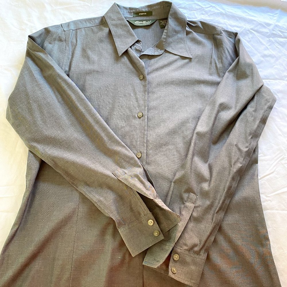 Gently worn Eddie Bauer dress shirt size Large Tall